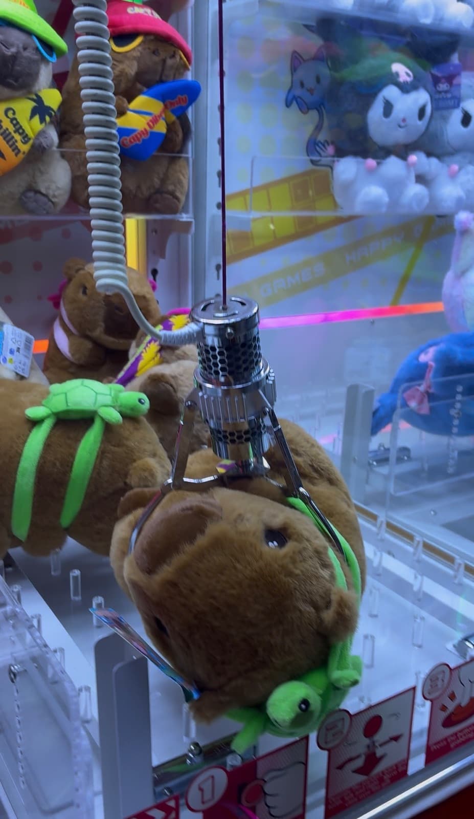 Claw machines at Golden Sands
