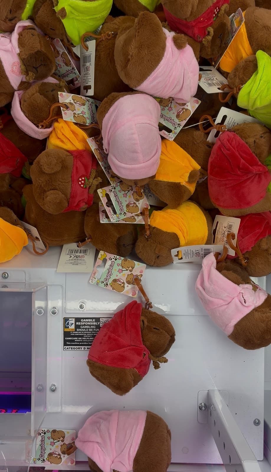 Claw machines at Marine Amusements Ltd