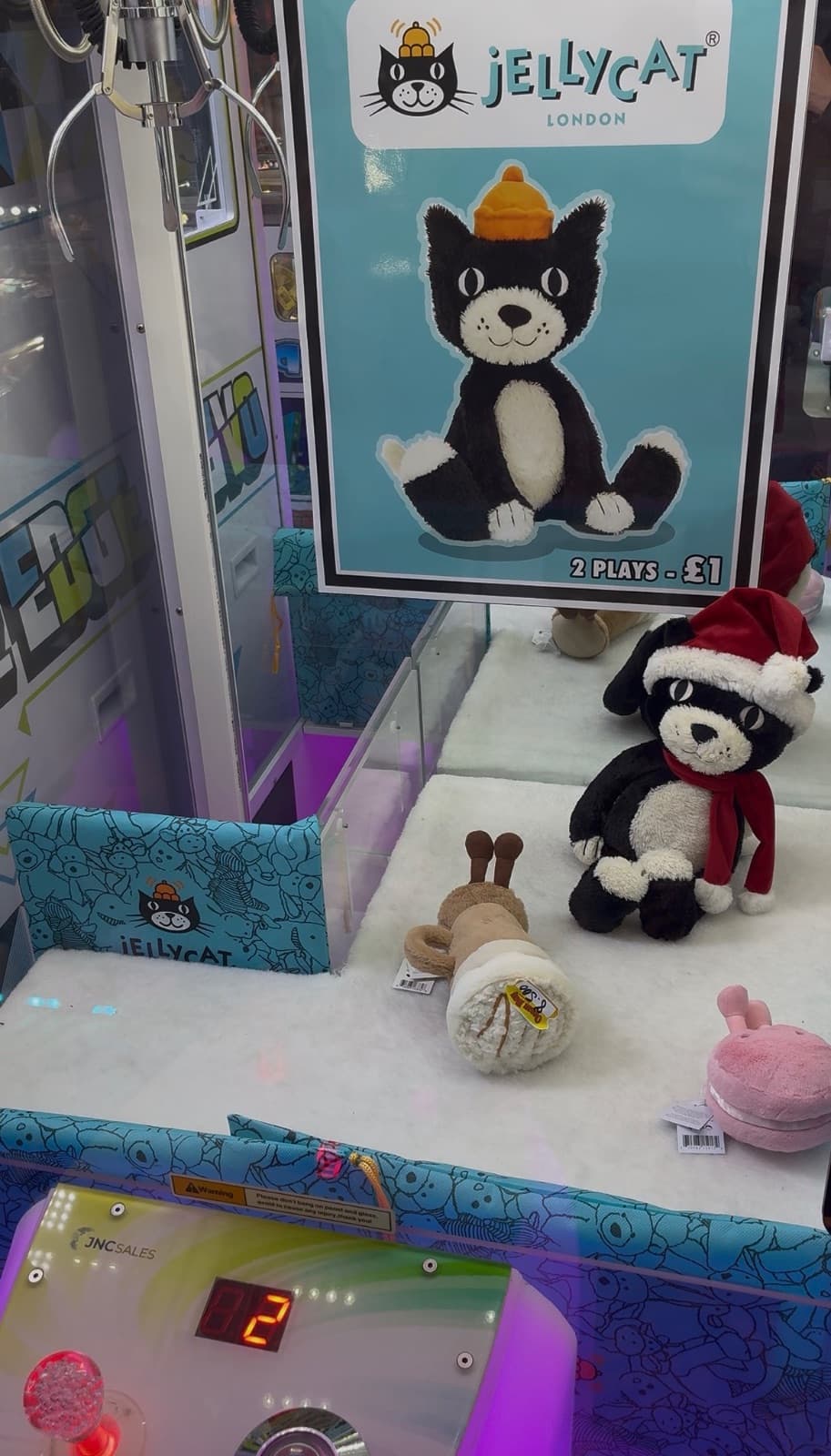 Claw machines at Ocean Bay Amusements